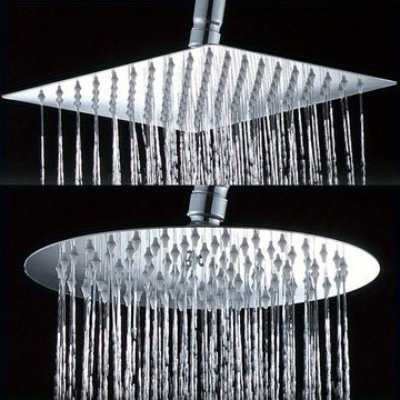 1 Cabezal de ducha ajustable de acero inoxidable - Ahorro de agua, montaje en pared, diseño moderno con varias opciones de aspersión para usuarios estándar, mejora del baño, acabado metálico elegante, construcción duradera