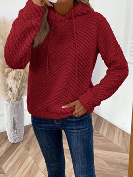 Lune sudadera fuzzy rosa superabrigada para mujer