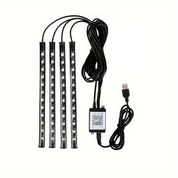 Accesorios para auto con 48 LED, sin batería