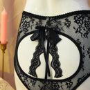 Delicateallure bragas romanticas y sensuales de mujer con lazo extraible, con diseno hueco y dulce