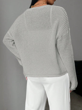Essnce cardigan suelto y delgado de mujer con lazo adelante