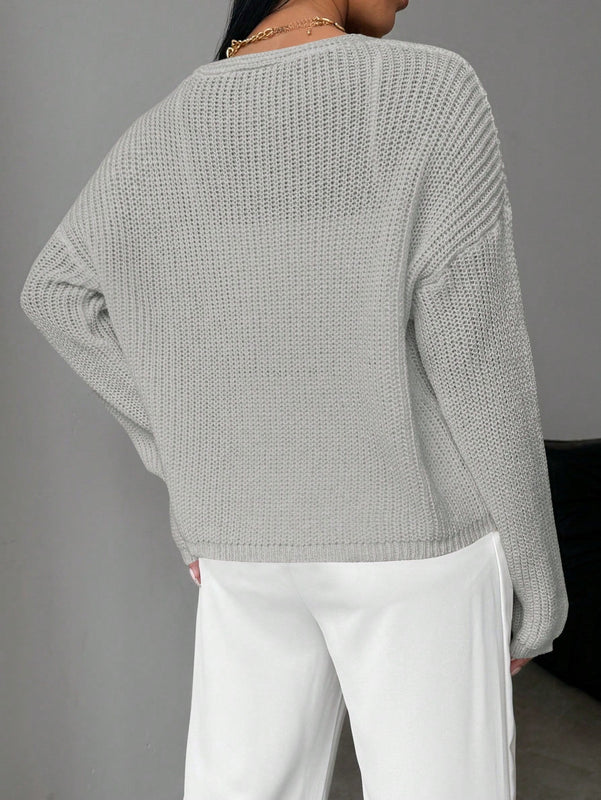 Essnce cardigan suelto y delgado de mujer con lazo adelante