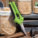 1pc Tijeras de jardinería clásicas, podadora manual con cuchillas de acero inoxidable rectas, 16,26cm/5,08cm, funcionamiento manual, no necesita electricidad, tijeras de poda duraderas para mantenimiento de jardín