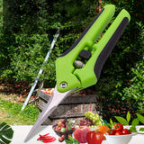 1pc Tijeras de jardinería clásicas, podadora manual con cuchillas de acero inoxidable rectas, 16,26cm/5,08cm, funcionamiento manual, no necesita electricidad, tijeras de poda duraderas para mantenimiento de jardín