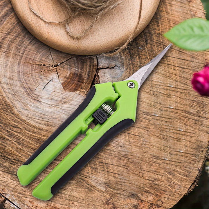 1pc Tijeras de jardinería clásicas, podadora manual con cuchillas de acero inoxidable rectas, 16,26cm/5,08cm, funcionamiento manual, no necesita electricidad, tijeras de poda duraderas para mantenimiento de jardín