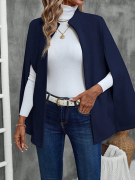 Emery rose ropa de otono para mujer, abrigo de lana con estilo de capa elegante para mujer, ropa de oficina para mujer