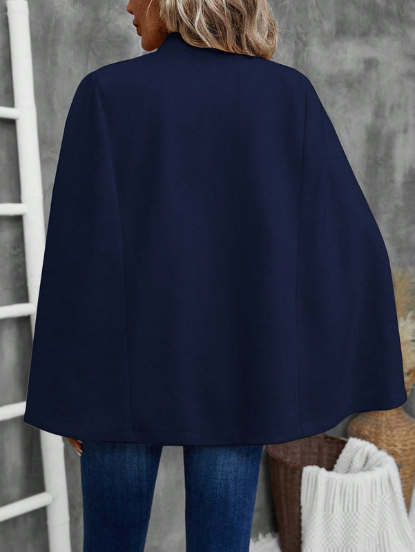 Emery rose ropa de otono para mujer, abrigo de lana con estilo de capa elegante para mujer, ropa de oficina para mujer
