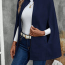 Emery rose ropa de otono para mujer, abrigo de lana con estilo de capa elegante para mujer, ropa de oficina para mujer