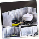 Juego de 2 Protectores Antisalpicaduras para Cocina - Escudo Metálico Anti-salpicaduras para Estufa, Placa Resistente al Calor, Accesorio Esencial para Encimeras de Cocina en Autocaravanas