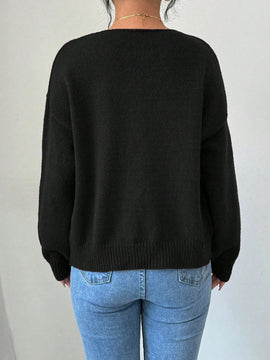 Prive blusa casual de manga larga con amarres delanteros para mujer, para uso diario
