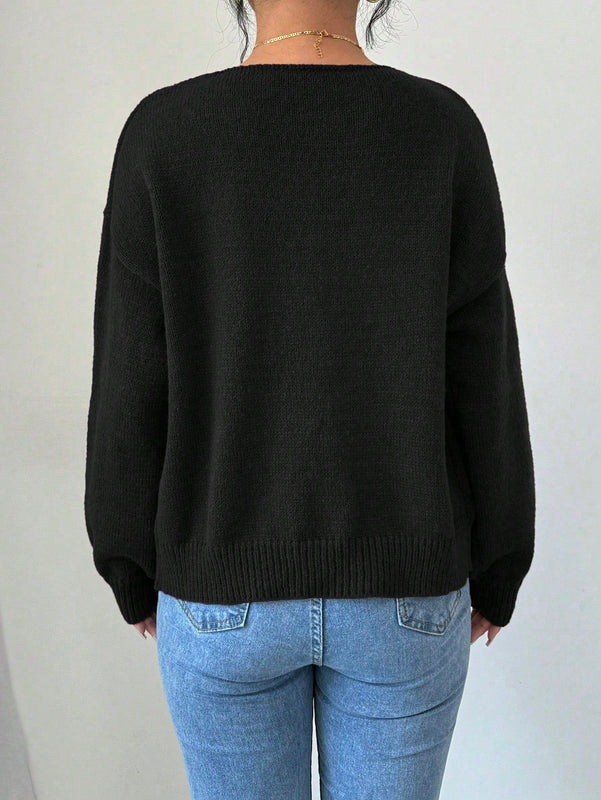 Prive blusa casual de manga larga con amarres delanteros para mujer, para uso diario