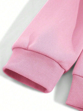 Sudadera con capucha de mujer con estampado de eslogan y hombros caidos