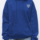 Sudadera con capucha negra holgada de mujer con estampado de lema, hombros caidos y cordon, primavera y otono