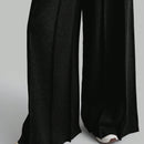 Ontre pantalones anchos con cintura elastica y cintura recortada para mujer, conjunto de otono