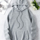 Sudadera con capucha termica con bolsillo canguro y estampado de estilo vaquero, ropa casual de vacaciones