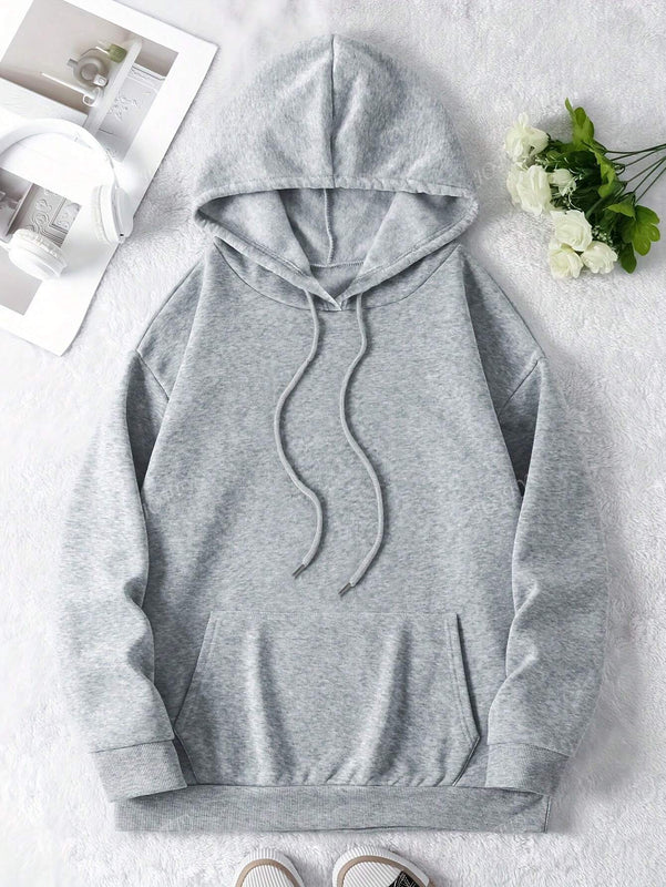 Sudadera con capucha termica con bolsillo canguro y estampado de estilo vaquero, ropa casual de vacaciones