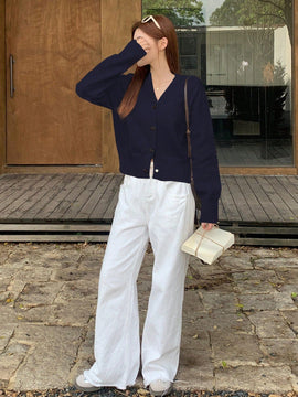 Dazy cardigan informal de mujer con decoracion de lazos, otono