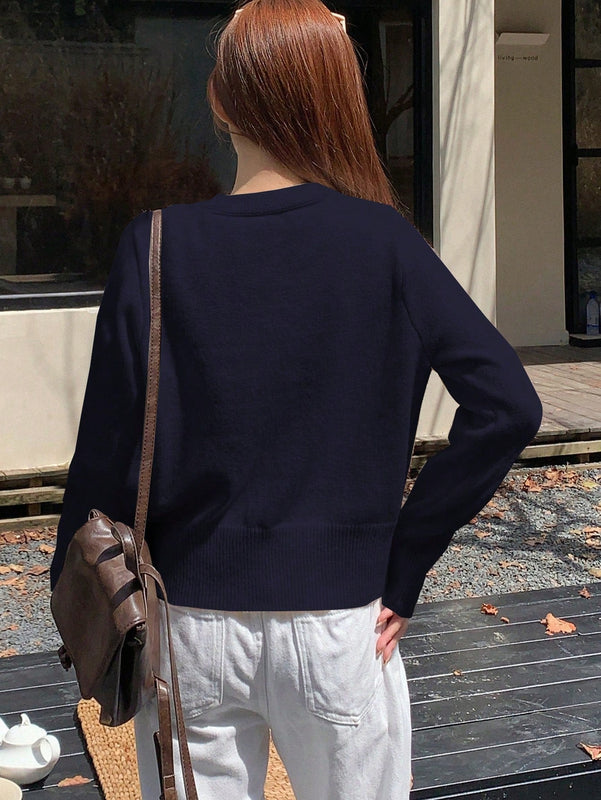 Dazy cardigan informal de mujer con decoracion de lazos, otono