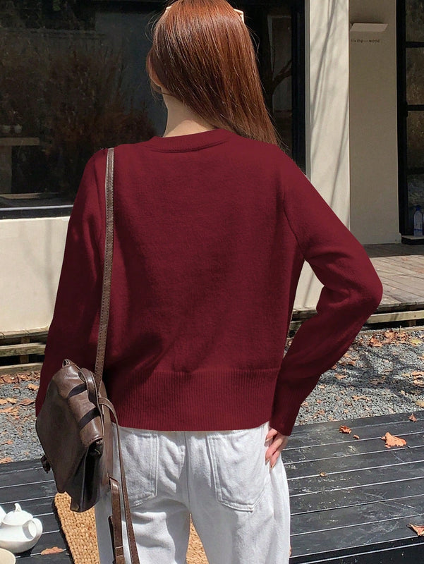 Dazy cardigan informal de mujer con decoracion de lazos, otono