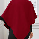 Lady poncho para mujer con diseno de drapeado en la cintura y lazo