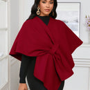 Lady poncho para mujer con diseno de drapeado en la cintura y lazo