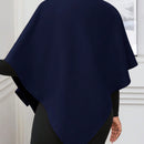 Lady poncho para mujer con diseno de drapeado en la cintura y lazo
