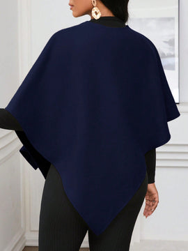 Lady poncho para mujer con diseno de drapeado en la cintura y lazo