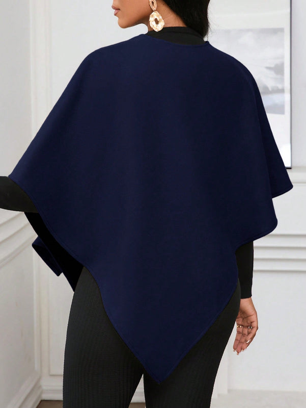 Lady poncho para mujer con diseno de drapeado en la cintura y lazo