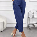 Emery rose pantalones casuales de unicolor con bolsillos y decoracion de botones, de estilo simple, para uso diario