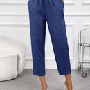 Emery rose pantalones casuales de unicolor con bolsillos y decoracion de botones, de estilo simple, para uso diario