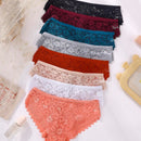 Set de 8 bragas sexy de encaje de talle bajo para mujer, diseno minimalista y elegante, tipo tanga