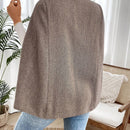 Emery rose ropa de otono para mujer, abrigo de lana con estilo de capa elegante para mujer, ropa de oficina para mujer