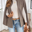 Emery rose ropa de otono para mujer, abrigo de lana con estilo de capa elegante para mujer, ropa de oficina para mujer