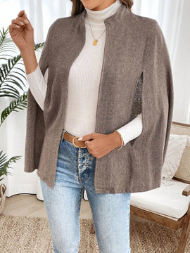 Emery rose abrigo suelto casual de unicolor para mujer
