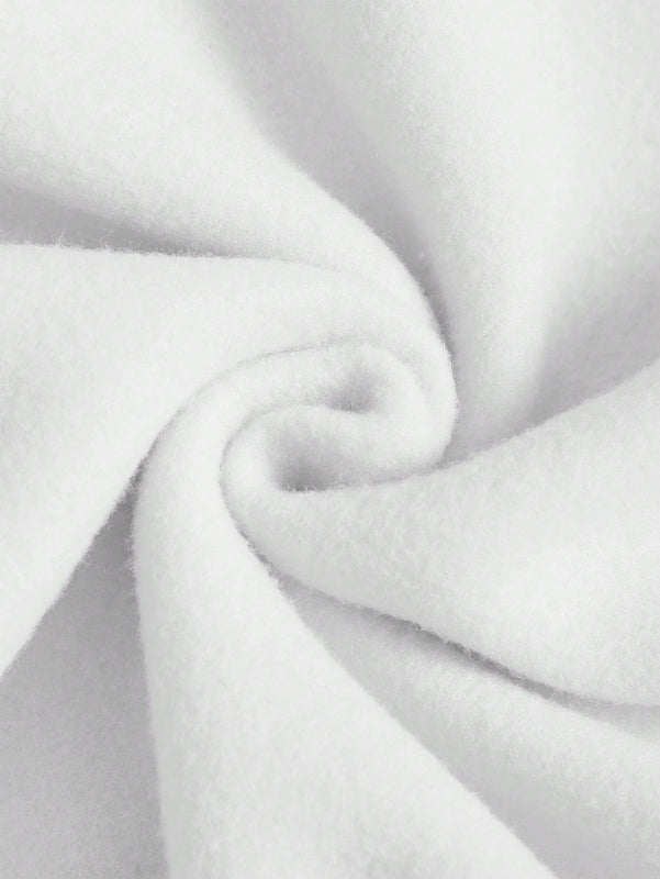 Lune sudadera con capucha informal para mujer con estampado de letra y pata de perro, para otono/invierno