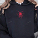 Sudadera holgada informal con estampado grafico, otono/invierno