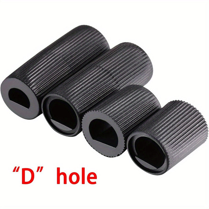 Juego de 4 Pomos de Control Negros con 12 Adaptadores para Horno, Estufa y Cocina - Piezas de Repuesto de Fácil Instalación