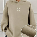 Dazy sudadera con capucha casual con forro polar de unicolor, de corte holgado, unisex