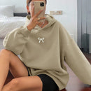 Dazy sudadera con capucha casual con forro polar de unicolor, de corte holgado, unisex