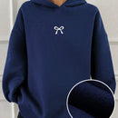 Dazy sudadera con capucha casual con forro polar de unicolor, de corte holgado, unisex