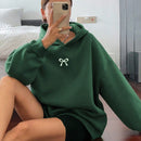 Dazy sudadera con capucha casual con forro polar de unicolor, de corte holgado, unisex