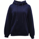 Ezwear sudadera con capucha informal para mujer con estampado de letras, para otono/invierno