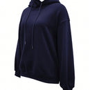 Ezwear sudadera con capucha informal para mujer con estampado de letras, para otono/invierno