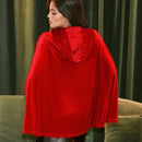 Foxxy capa con capucha de terciopelo navidena