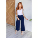 Pantalones cortos de pierna ancha magicos en azul marino