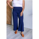 Pantalones cortos de pierna ancha magicos en azul marino