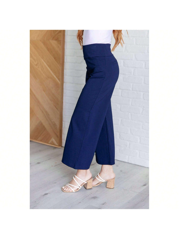 Pantalones cortos de pierna ancha magicos en azul marino