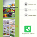 Desodorante de carbón activado natural y sin fragancia - Contenedor rectangular de plástico con tapa plegable, perfecto para congeladores, refrigeradores, cajas de almuerzo y más - Reutilizable, sellado en vacío, eliminación de olores | Estética moderna