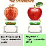 Desodorante de carbón activado natural y sin fragancia - Contenedor rectangular de plástico con tapa plegable, perfecto para congeladores, refrigeradores, cajas de almuerzo y más - Reutilizable, sellado en vacío, eliminación de olores | Estética moderna