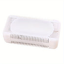 Desodorante de carbón activado natural y sin fragancia - Contenedor rectangular de plástico con tapa plegable, perfecto para congeladores, refrigeradores, cajas de almuerzo y más - Reutilizable, sellado en vacío, eliminación de olores | Estética moderna